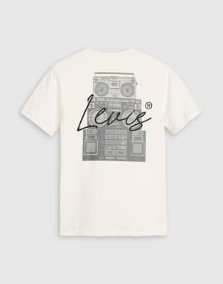 Levi's Boombox Back Print Relaxed Fit T-shirt In White