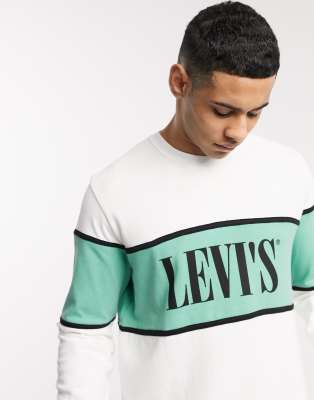 levis colorblock crewneck