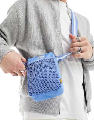 Levi's - Borsa a tracolla blu con logo