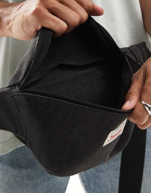 Levi's - Borsa a tracolla color antracite con logo, 4 di 4