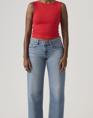 Levi's - Boss - Locker geschnittene Business-Jeans in Blau mit niedrigem Bund