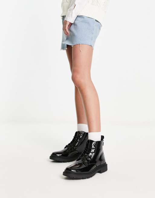 Levi s Bottines en cuir a lacets Noir ASOS
