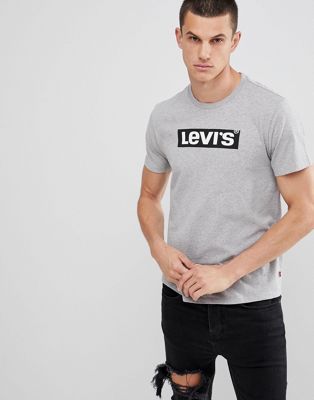 Levi's box logo t-shirt grey | ASOS