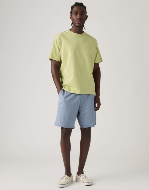 Levi's Boxer cotton linen shorts in blue, 3 of 4