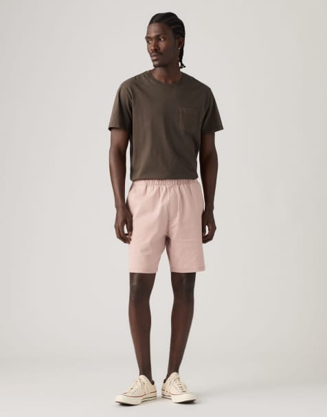 Levi's Boxer cotton linen shorts in pink