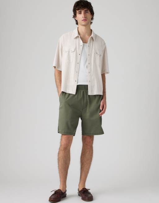 Levi's boxer shorts in cotone e lino grigi, 3 di 4
