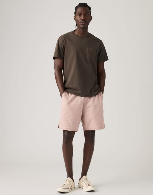 Levi's boxer shorts in cotone e lino rossi, 3 di 4