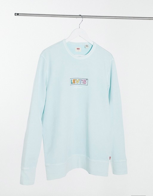Levi's Boxtab graphic crewneck sweatshirt in blue