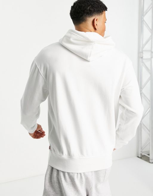 Levi's boxtab logo hoodie in white