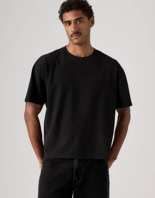Levi's boxy T-shirt in zwart, 4 van 4