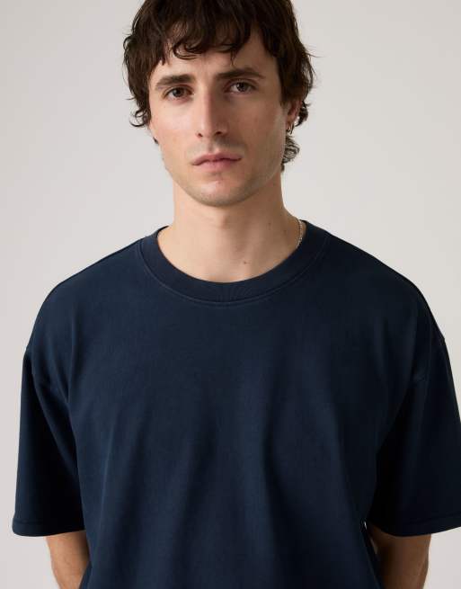 Levi's Boxy tee in blue, 3 of 4