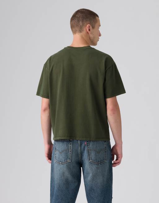 Levi's Boxy tee in green, 2 of 4