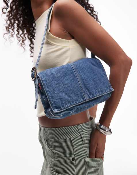 Levi's Brannan denim shoulder bag in blue - view 1