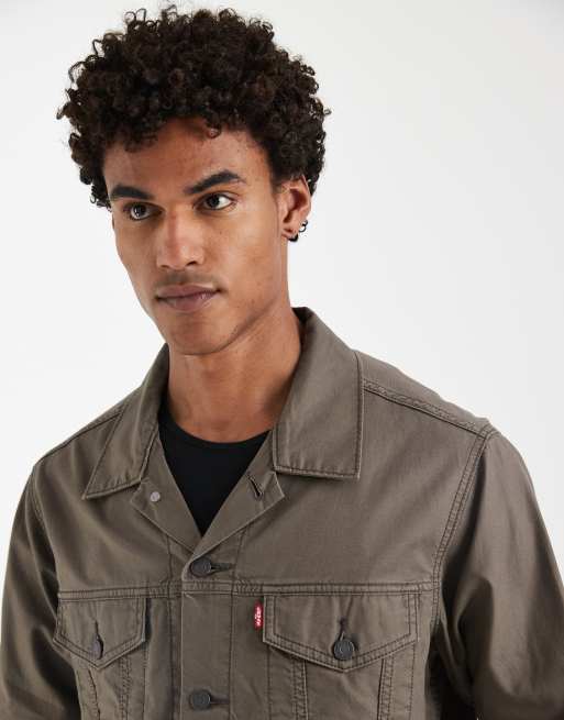 Levi's – Brązowa jeansowa kurtka typu trucker o luźnym kroju, 3 z 5