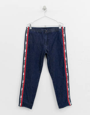 levis logo stripe jeans