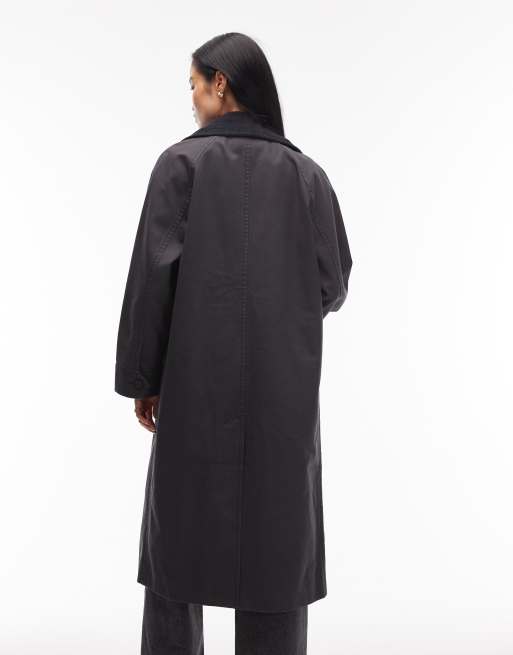 Levi's - Bree Barn - Trenchcoat in zwart met wassing, 3 van 4