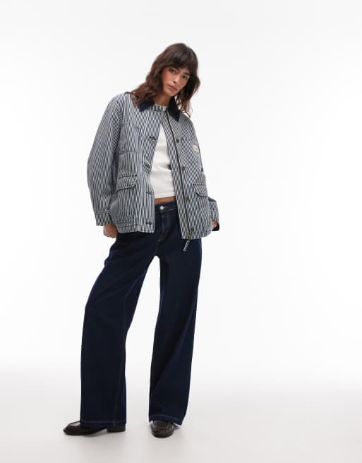 Levi's - Bree - Giacca barn nera a righe, 2 di 4