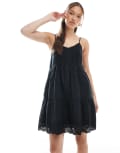 [Levi's] Levi's broderie cami mini dress in black XS BLACK