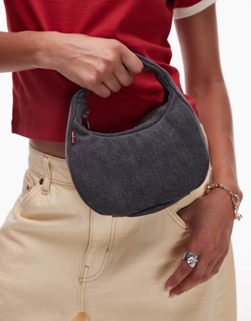 Levi's - Brooklyn - Borsa da spalla in denim nera