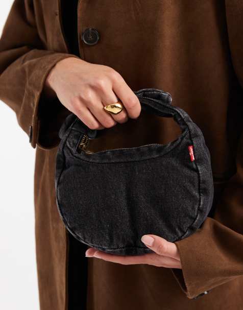 Levi's - Brooklyn - Borsa in denim nero con nodo - view 1