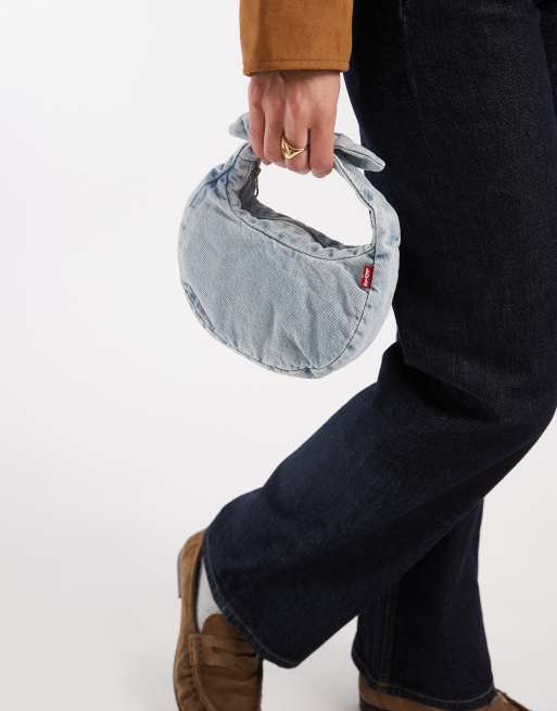 Levi's Brooklyn knot bag in blue denim, 4 of 4