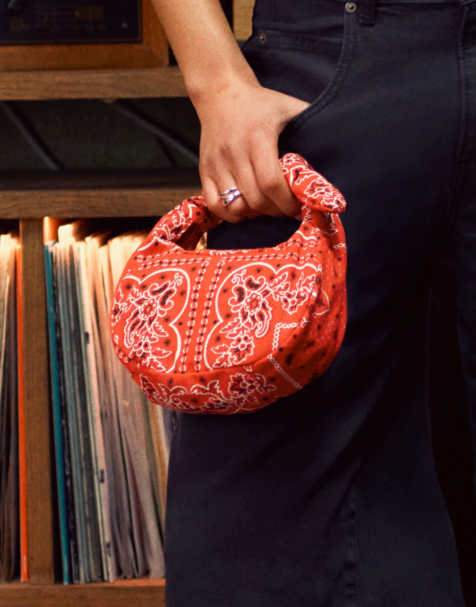 Levi's Brooklyn knot bandana print bag in red - view 1