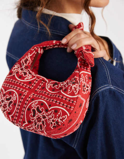 Levi's Brooklyn knot bandana print bag in red, 2 of 5