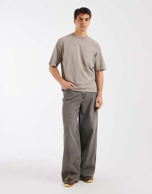 Levi's - Brun oversized T-shirt med grafik, 2 af 5