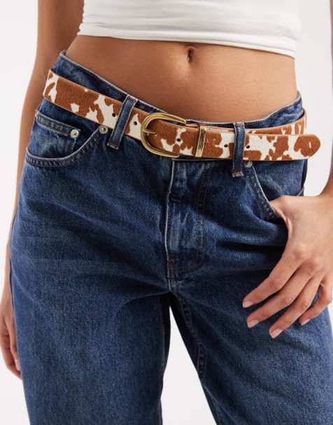 Levi's - Brunt smalt bælte med koprint - view 1