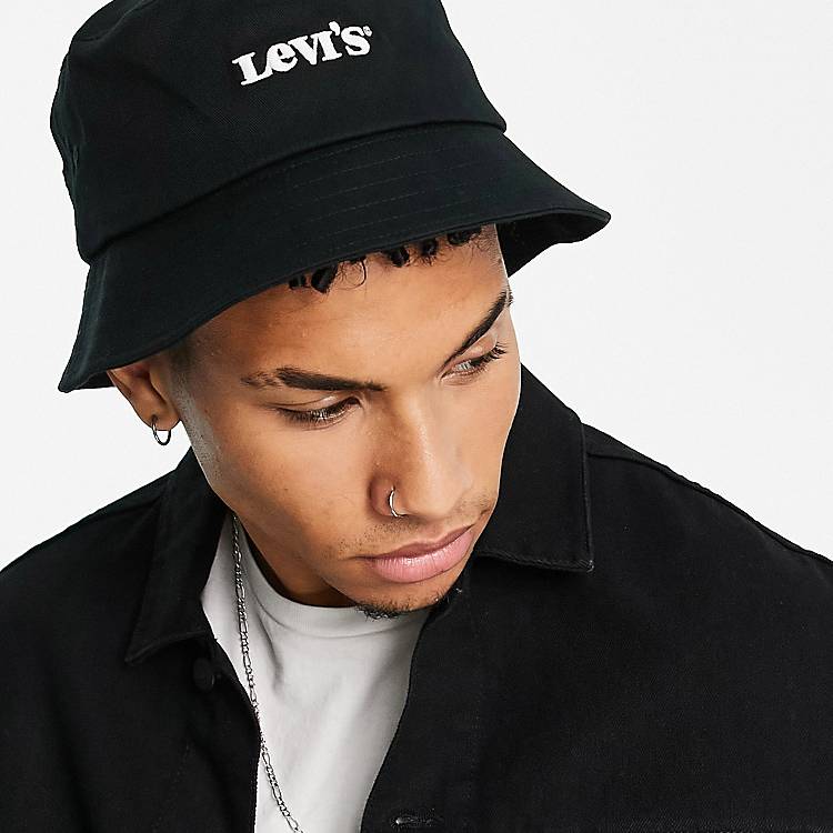 Levi's bucket hat in black with small logo | ASOS