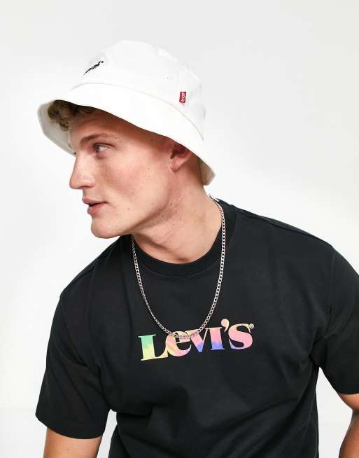 Levi's bucket hat in white with small logo | ASOS