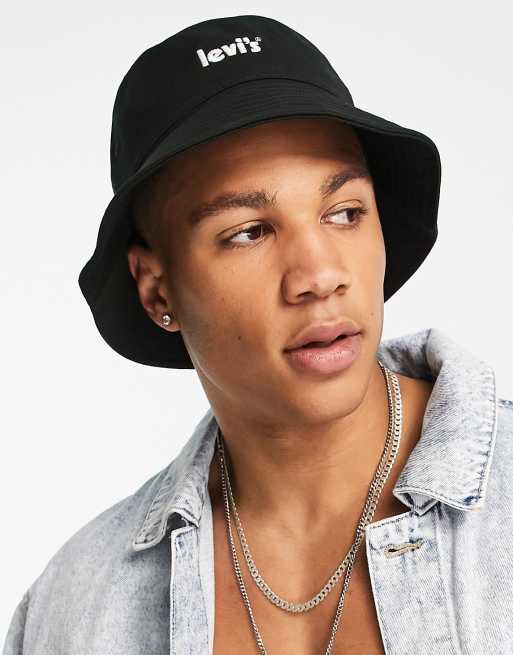 Levi's bucket hat with vintage logo in black ASOS
