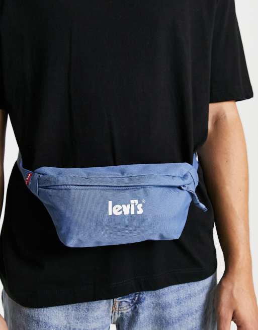 Levi s bum bag with poster logo in blue