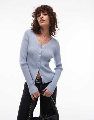 Levi's Button Front Cardigan In Blue