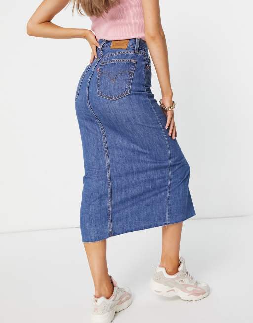 Levi's stretch outlet denim skirt