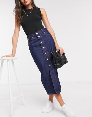 levis midi skirt