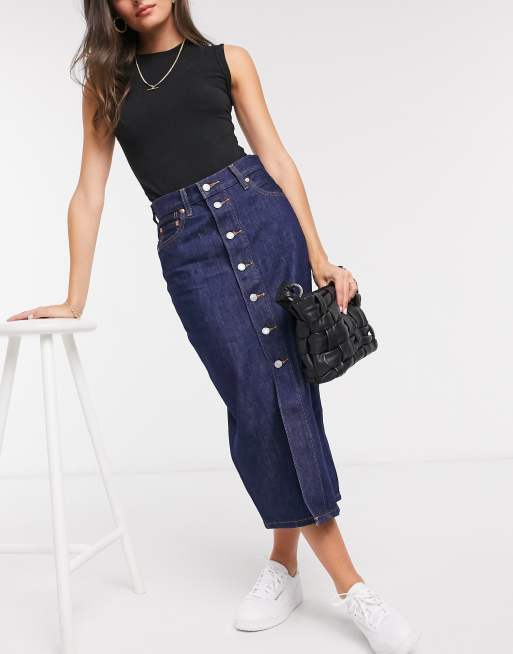 Levi's mid length skirt sale