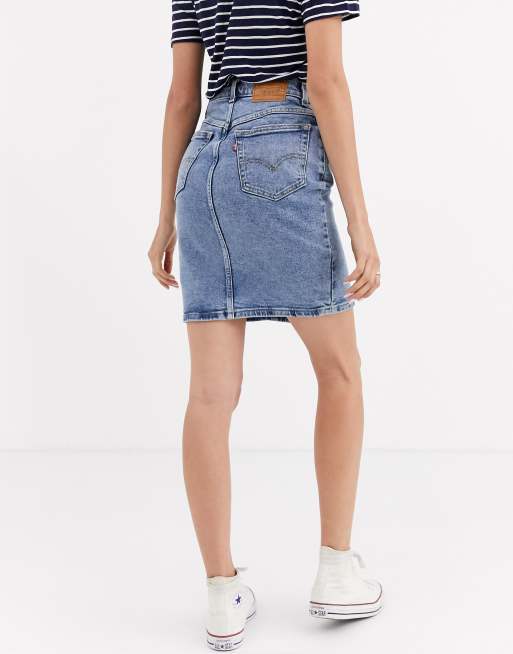 Mom hotsell skirt levis