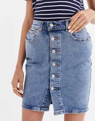 levi's mom denim skirt