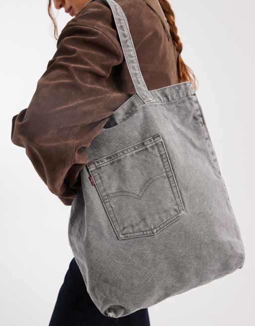 Levi's - Cabas en denim avec poche arrière - Gris, 3 de 4