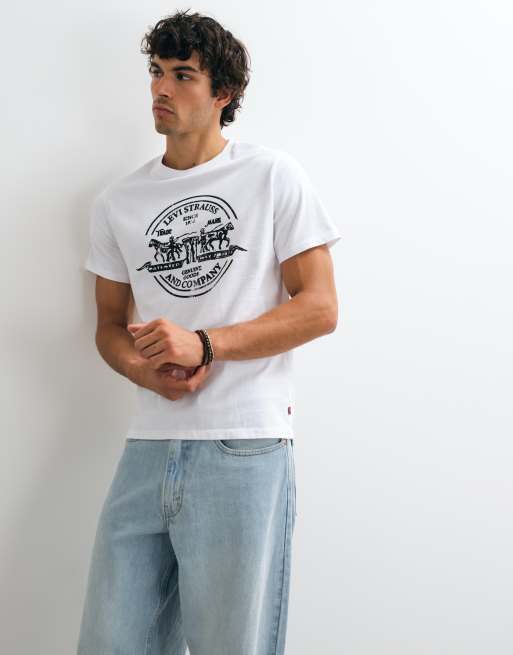Levi's - camiseta blanca con estampado gráfico, 5 de 5