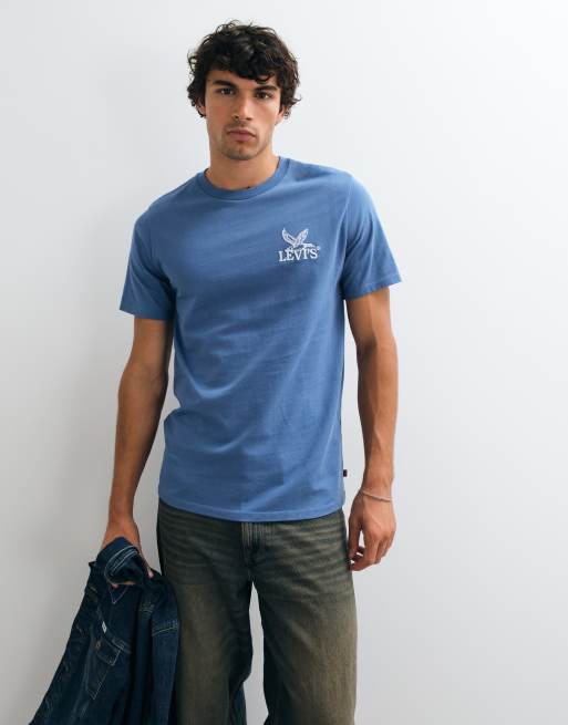 Levi's - camiseta con estampado gráfico azul, 2 de 5
