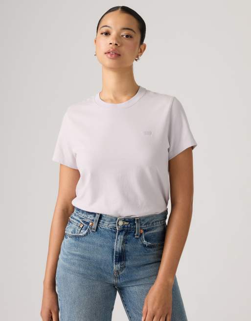 Levi's - camiseta de algodón favorita en lila claro, 3 de 4