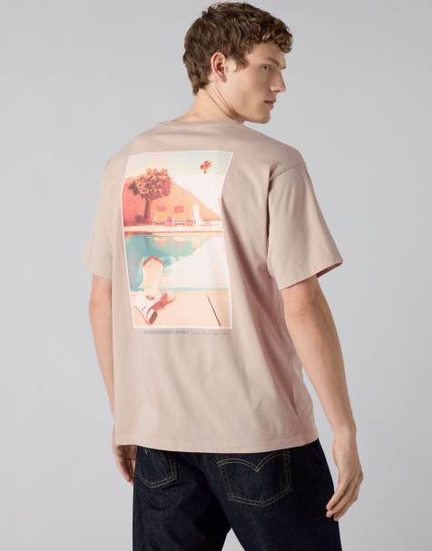 Levi's - Camiseta gris vintage con estampado gráfico de estilo vintage de algodón - view 1