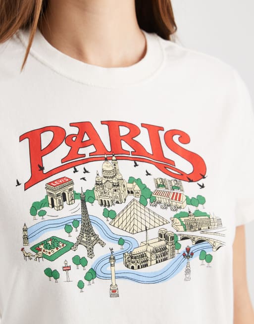 Levi's - camiseta ringer con estampado gráfico favorita en blanco, 2 de 4