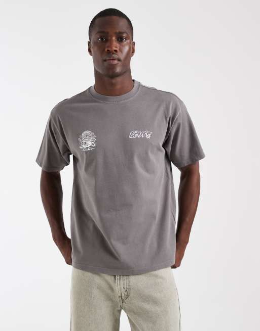 Levi's - camiseta vintage con estampado gráfico en gris, 4 de 5