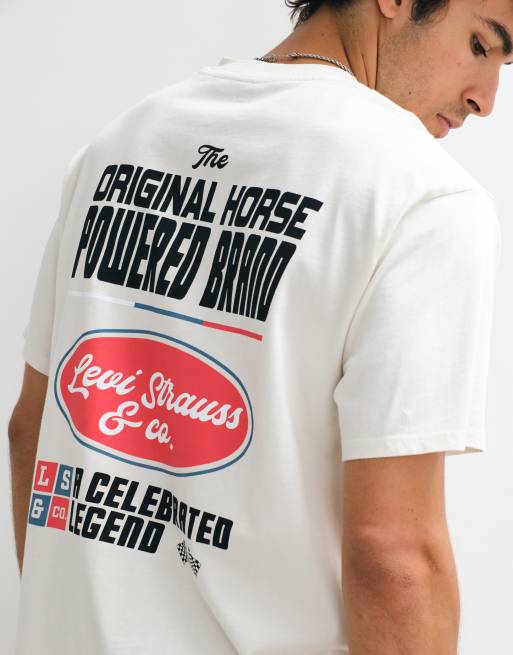 Levi's - camiseta vintage gráfica en crema