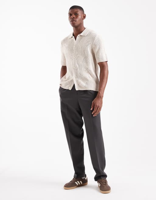 Levi's - Camp - Chemise en maille ajourée - Beige, 2 de 5