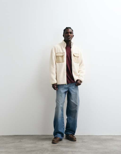 Levi's campo sherpa-jacka i vitt, 2 av 5