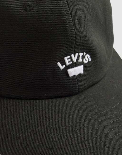 Levi's canvas logo cap in black, 2 of 3